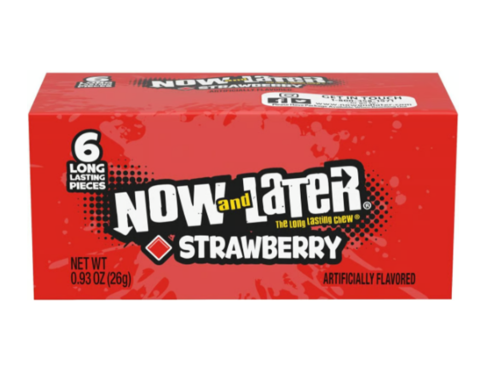 Now And Later Strawberry Candy